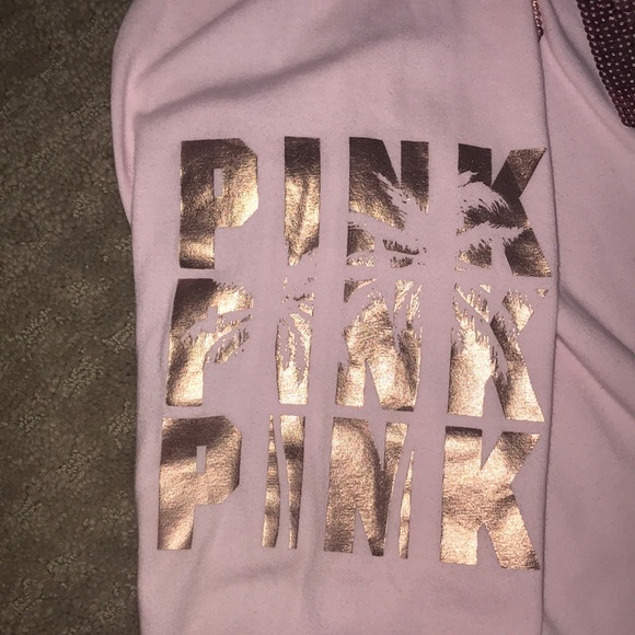 Victoria Secret Pink long sleeved rose gold tee - Picture 4 of 5